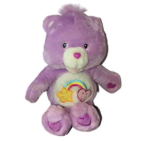 2004 12" Talking Best Friend Care Bear Light Purple Works Excellent Condition - Picture 1 of 8